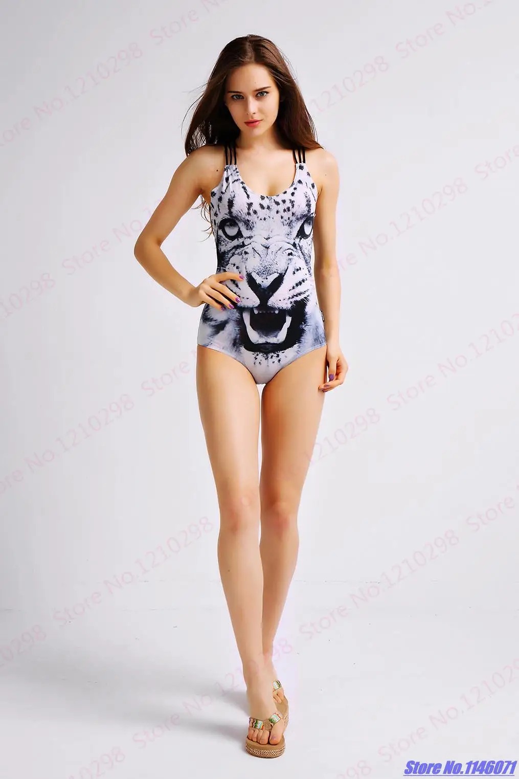 snow leopard swimsuit