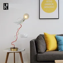 Скандинавская креативная Настольная лампа Декор дизайн настольная лампа светодиодный прикроватный светильник Крыло ангела искусство стоящая лампа Luminaria Lampara