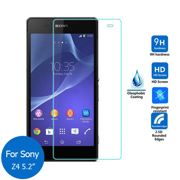 2 шт. для Sony Xperia Z3 + Защитная пленка из закаленного стекла 5 9h на Plus E6553 E6533 z4 Z1 Z2