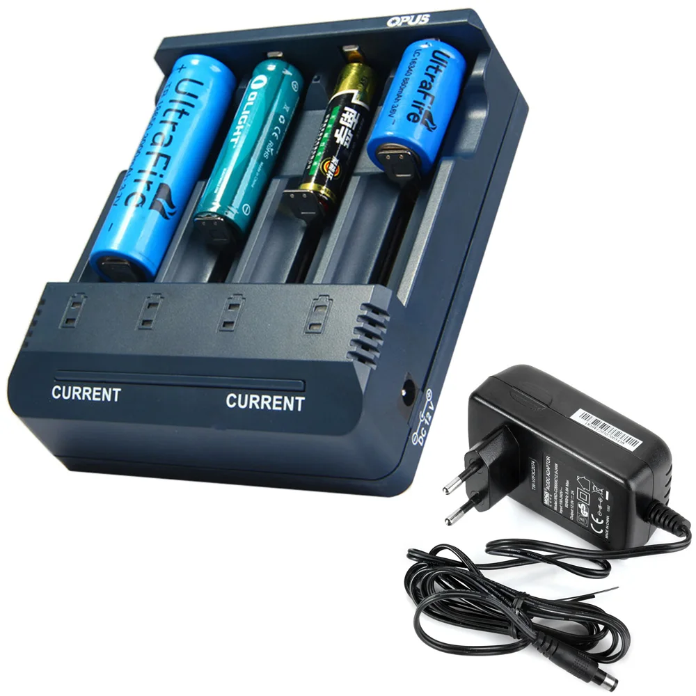 

Original Opus BT-C1000BT PK Opus BT-C3100 V2.2 LI-ion NiCd NiMh Smart Intelligent Battery Charger EU/US Plug