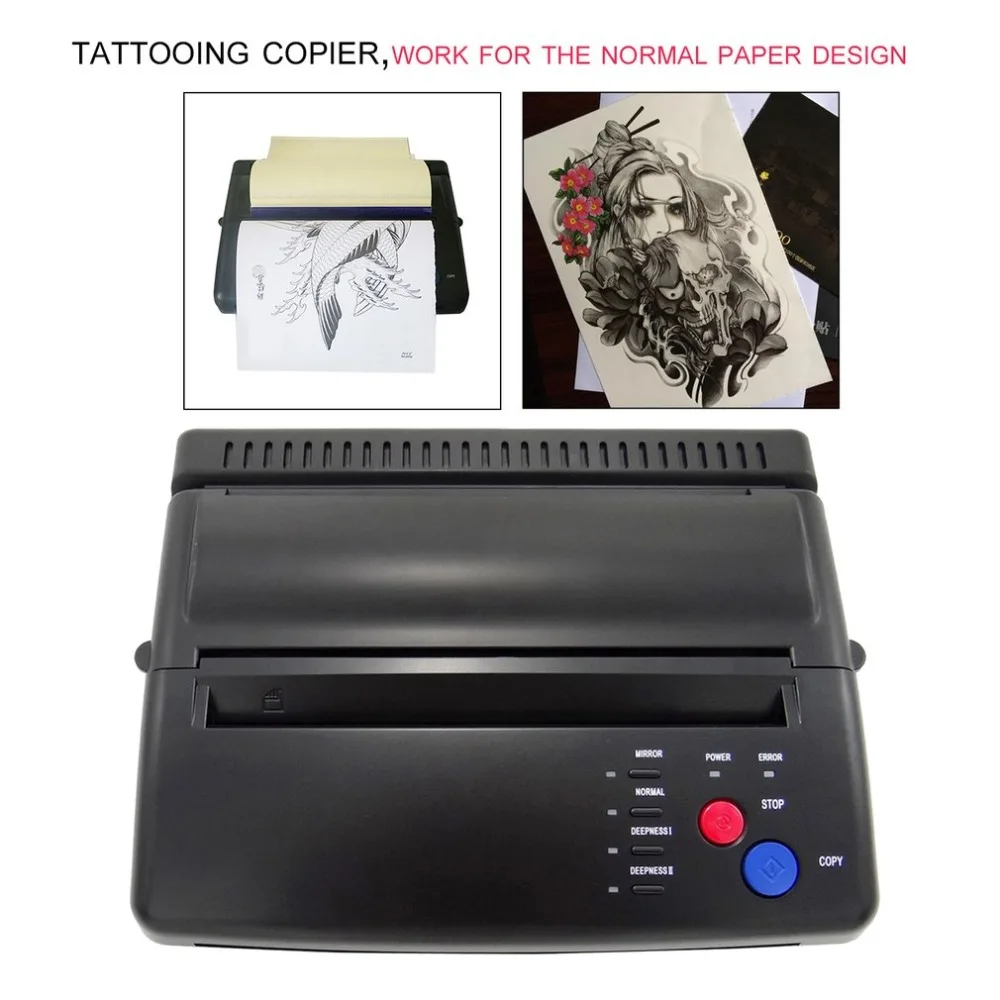 Goede Styling Professionele Tattoo Stencil Maker Transfer Machine Flash Thermische Copier Printer Levert EU US Plug