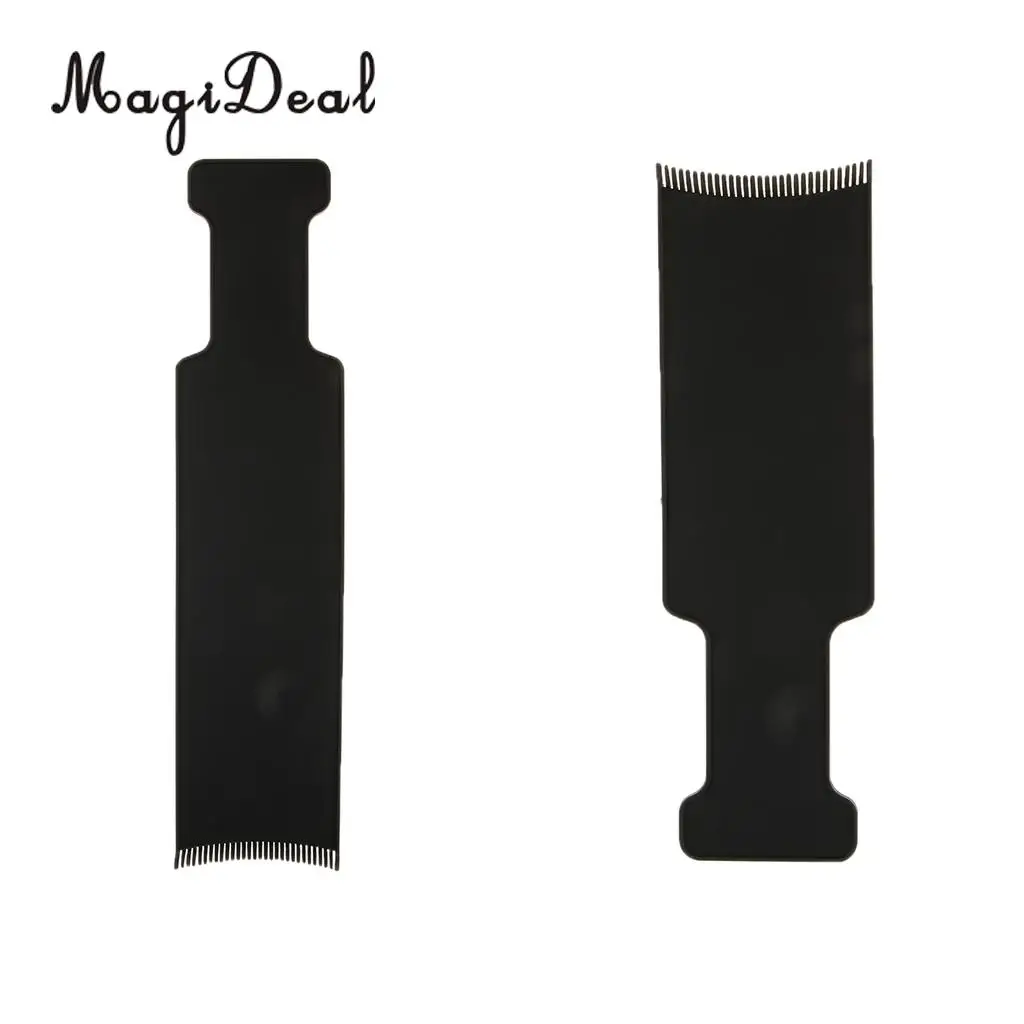 Small and Large Flat Top Paddle Board Comb, Salon Barber Hair Highlights Board Hair Coloring Comb for Hair Dyeing