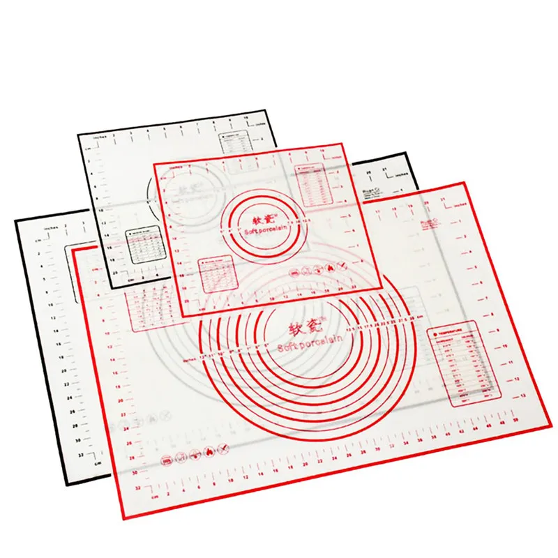 Антипригарный лист для выпечки, коврик для раскатки теста, термостойкая паста для раскатки муки, Настольный коврик, кухонные инструменты для приготовления пищи