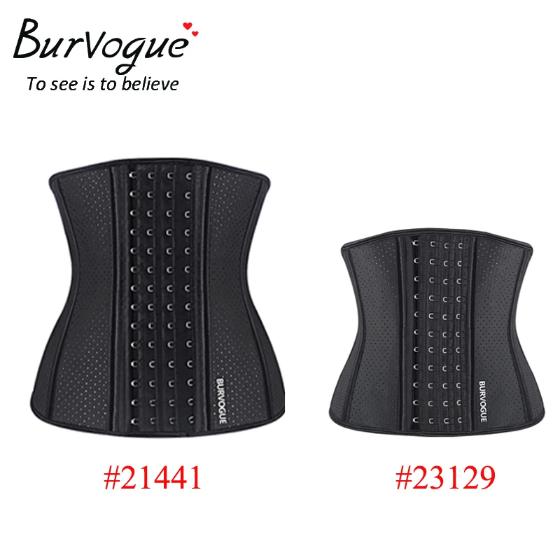 Burvogue-Latex-9-Steel-Bones-Waist-Trainer-Corsets-Underbust-Corselet-Breathable-Waist-Control-Bustiers-Corsets-Hot