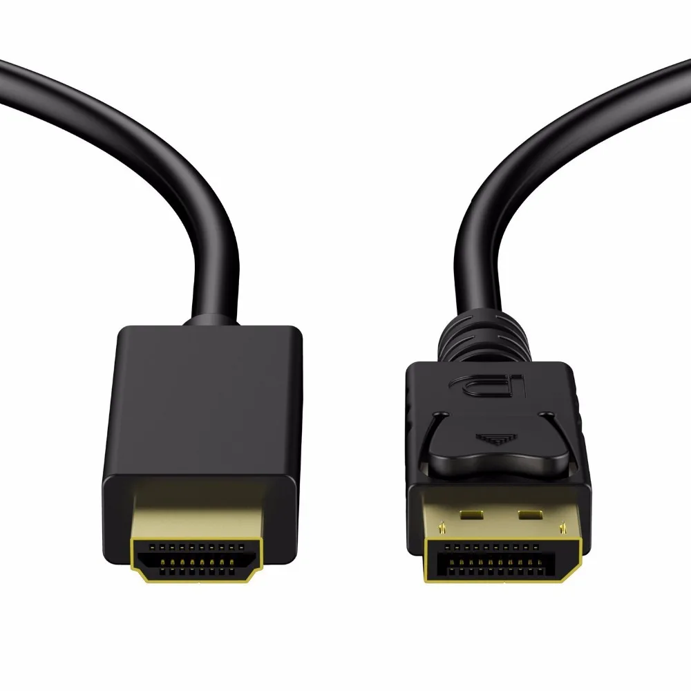 Amkle DP to HDMI Cable Displayport 1080P Video Audio Cable Male to HDMI Male Adapter Cable for PC HDTV Projector Laptop 1.8m 3m Amkle DP to HDMI Cable Displayport 1080P Video Audio Cable Male to HDMI Male Adapter Cable for PC HDTV Projector Laptop 1.8m 3m