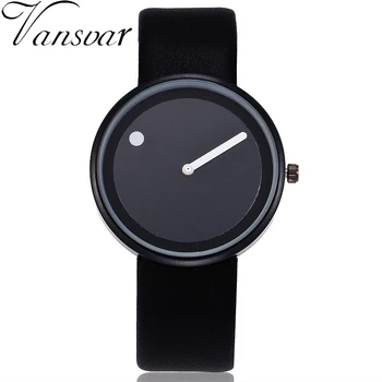 

Hot Sale Women Minimalist Style Wristwatches Creative Design Dot and Line Dial Quartz Watches Gift Clock Relogio Feminino