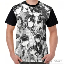 Fashion Casual print men t shirt women tops tee Komi the Silent Goddess Graphic T-Shirt men summer Short Sleeve cute tshirts
