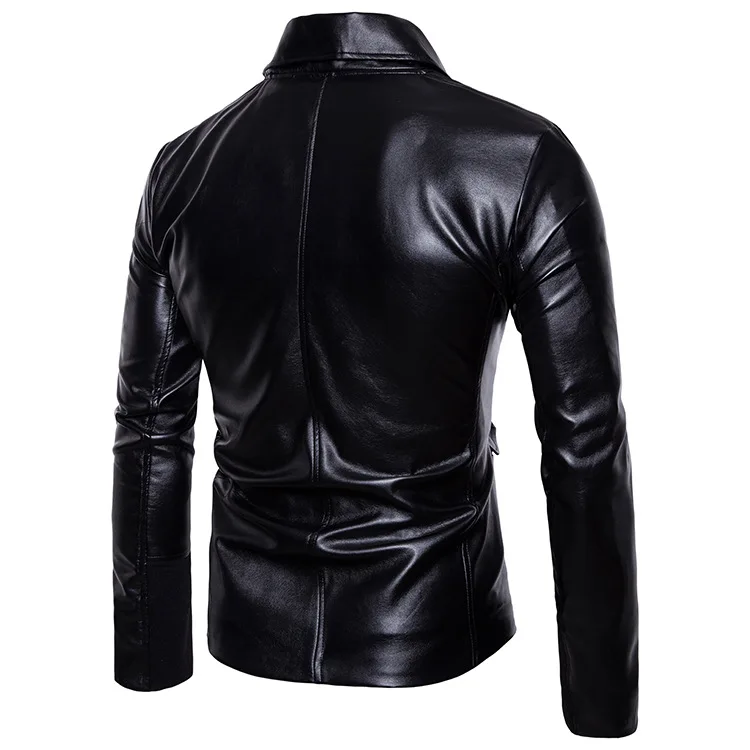 Newest Simple Fashion Motorcycle Leather Jacket Men Multi-Zippers Biker Jackets Male Bomber Leather Jackets Coats Newest Simple Fashion Motorcycle Leather Jacket Men Multi-Zippers Biker Jackets Male Bomber Leather Jackets Coats