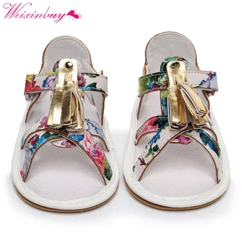 

Sandals for Girls Baby Shoes PU Print Tassel Fashion Baby Girls Sandals 2018 New Beach Sandals Sandals Printed Shoes