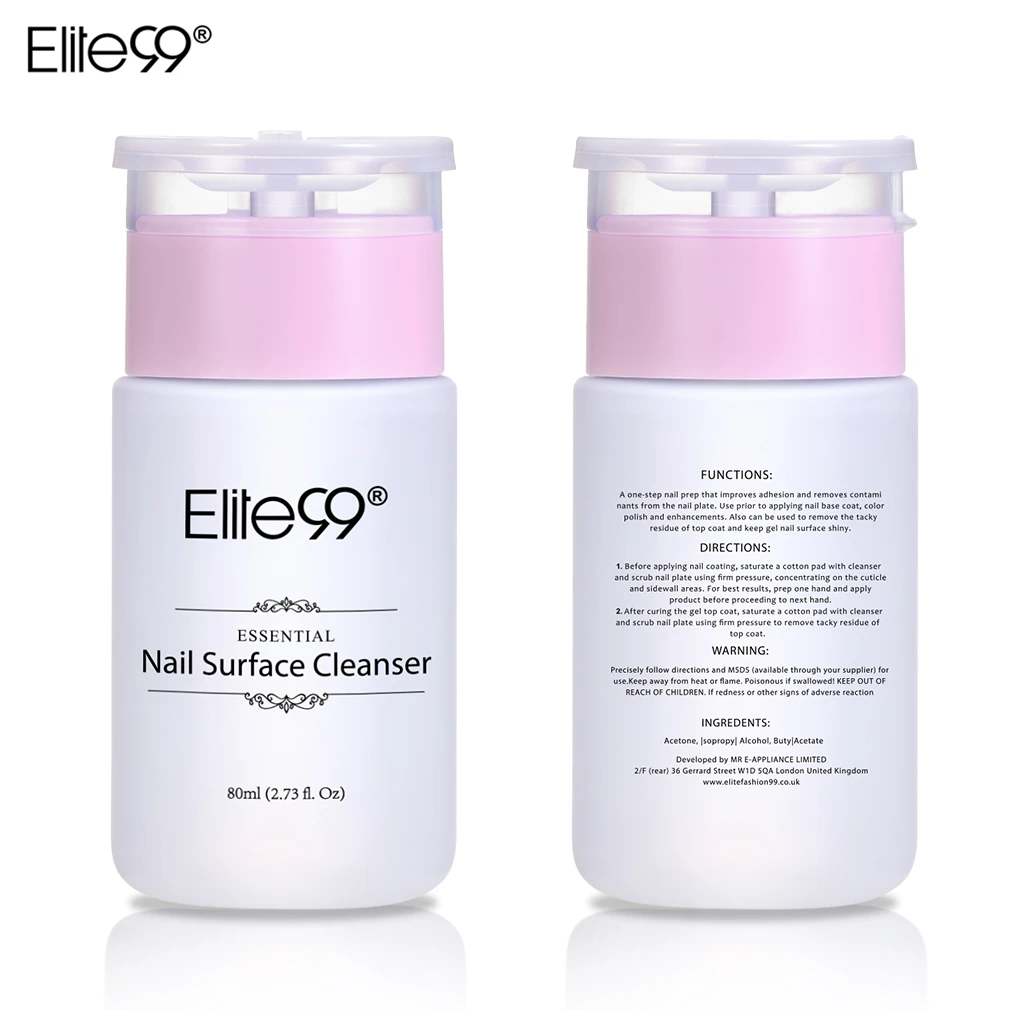 Elite99 Новинка Pro Cleanser Plus Удаляет излишки геля для увеличения блеска и липкого удаления лака для ногтей гель липкая жидкость с удалением обертывания