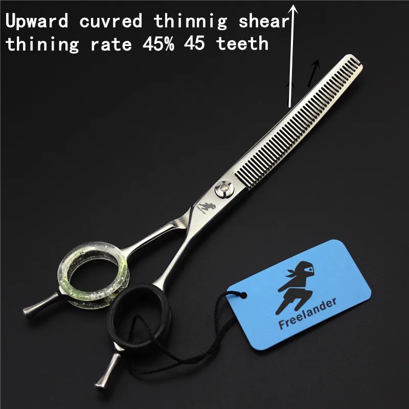 

6.5 inch Professional Upward Curved Dog Hair Clipper Thinning Scissors Pet Shear Pet Grooming Tool for Dog for Thin Out