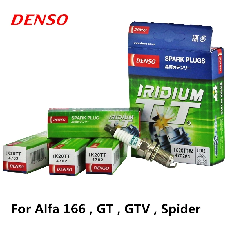 Автомобильная свеча зажигания DENSO для Alfa 166 GT GTV Spider Иридий-Платина IK20TT |