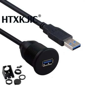 شراءماء 1 متر Usb 3.0 داش فلوش جبل تمديد الكابلات الذكور إلى الإناث لوحة لوحة ل سيارة قارب للدراجات النارية