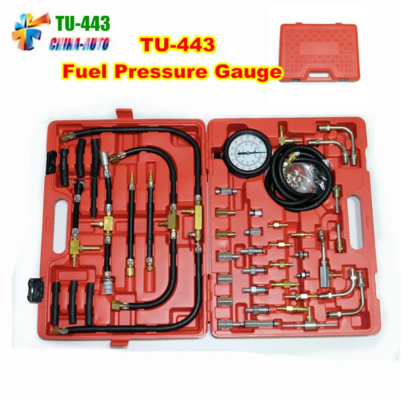 

TU-443 Deluxe Manometer Fuel Pressure Gauge Engine Testing Kit Fuel Injection Pump Tester