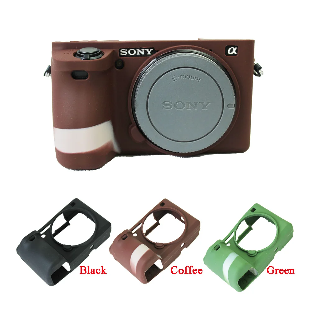 Bella Macchina Fotografica Video Borsa Per Sony A6500 Alpha A6500 Cassa Del Silicone Di Gomma Cassa Della Macchina Fotografica Di Protezione Del Corpo
