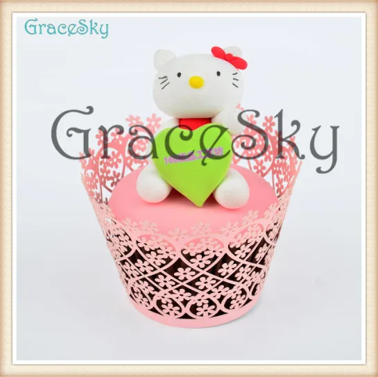 Laser Cut Cupcake Wrappers Flower Lace liner Christmas Wedding Favor /Birthday Party Decoration/Paper Crafts |
