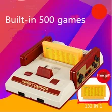 Продукт, классическая красная и белая игровая консоль, чтобы отправить 132 в 1, игровая карта для семейной игровой консоли, поддержка падения