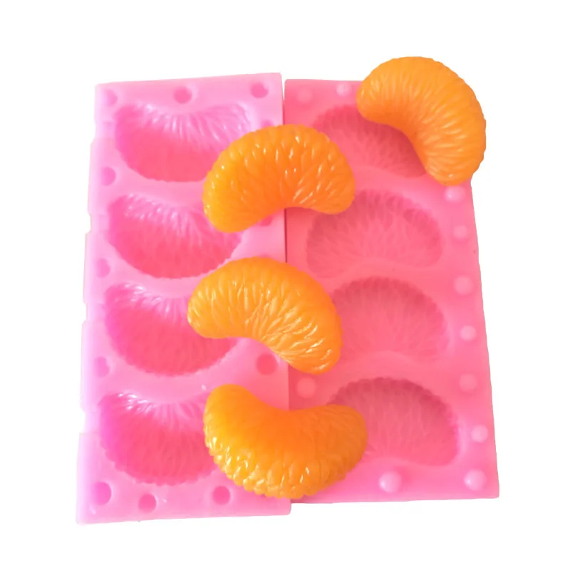 

TILLWELL1095Tangerine / Orange Slice Silicone Mold - Fruit Mold Fondant, Cake Decorating, Chocolate, Resin, Candy, Jewelry Mold