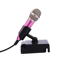Mini Microphone 3.5mm Fashion Portable Stereo Condenser Mic For IPhone IOS Android Smartphone PC Laptop Chatting Singing Karaoke