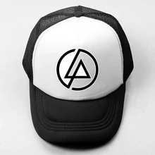 Popular Linkin Park Baseball Cap Men Women Girl Boy Snapback Hat Hip Hop Cap Mesh Trucker Caps Radiohead Alternative Rock Band