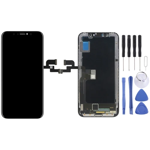 

TFT Material Digitizer Assembly(LCD + Frame + Touch Pad) for iPhone X(Black)