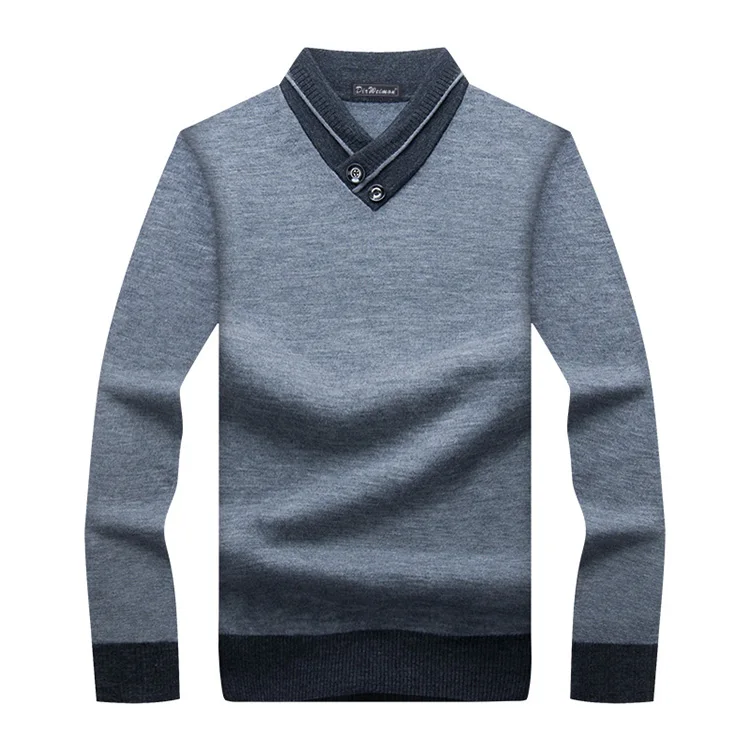 

Plus Size 2XL 3XL Casual Mens Cardigan Sweater Stand Collar Men's Sweaters Winter Warm Thick Velvet Sweaters Warm Clothing