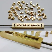 Кожа алфавит штамп плесень Diy пользовательский дизайн кожа горячего тиснения буквы для тиснения штампы фольги Горячие штампы персонализированные клише