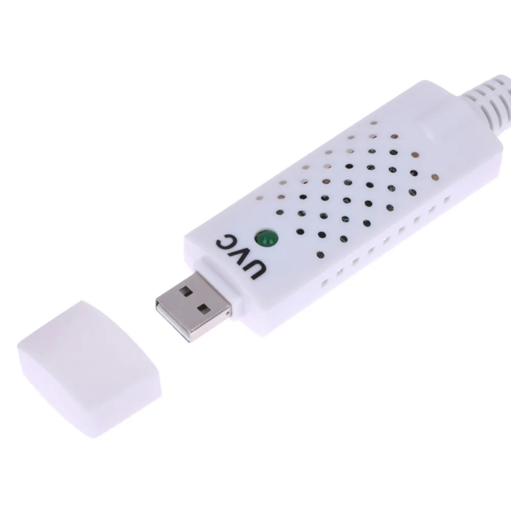 Портативный USB 2,0 адаптер видеозахвата для Easycap Аудио карты захвата VHS для DVD видеозахвата с USB кабелем для Win8/XP/Vista