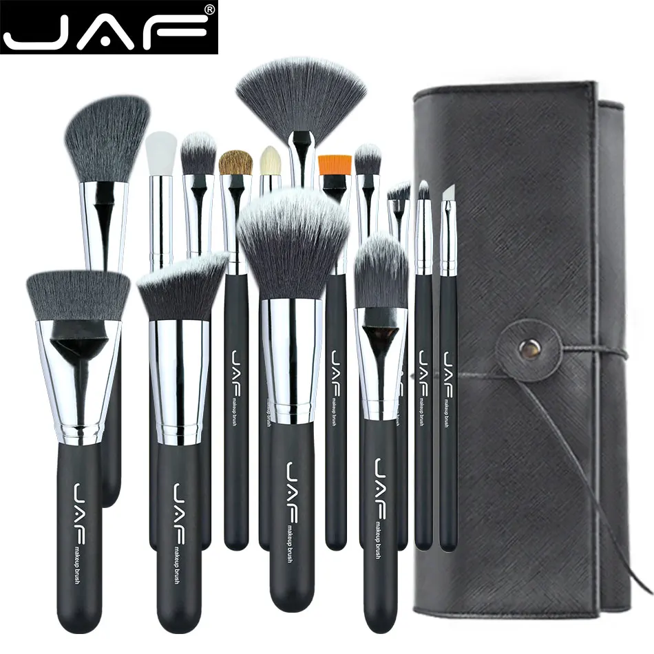 JAF 15 шт. кисти для макияжа инструменты, удобный портативный набор кистей для макияжа, брендовый косметический набор для макияжа, Прямая поставка J1531YC-B