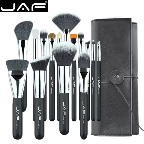 Pincéis de Maquiagem Kit de Ferramentas para Cosméticos com Estojo Portátil Peças Jaf 15 J1531yc-b