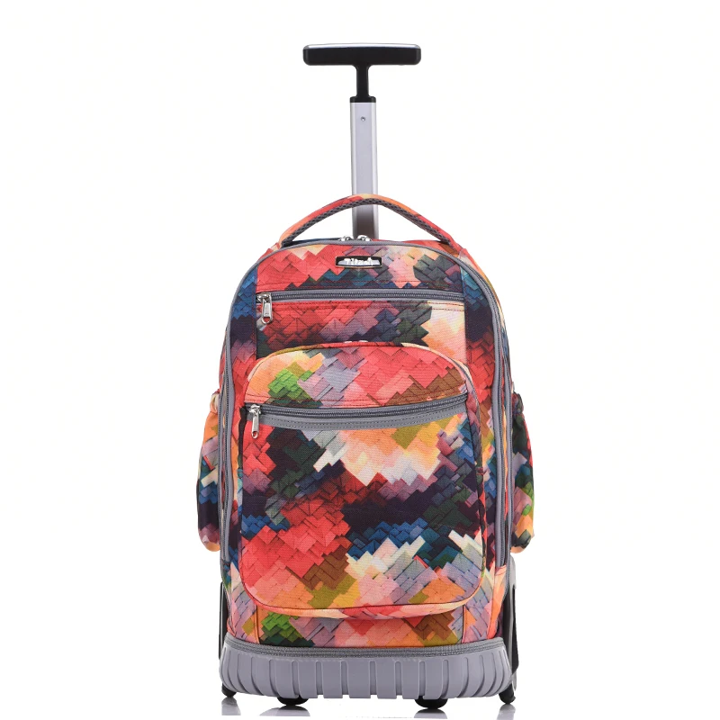 

new roller trolleys,trolley bag,handbag,small fresh 19 inch pulley roller,large capacity,fashion backbag,dual-use haul suitcas