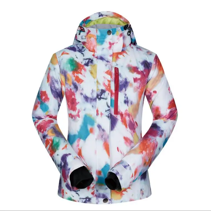 Женская куртка+ брюки лыжный костюм наборы водонепроницаемый ветрозащитный дышащий горный Лыжный Снег Открытый Сноубординг женская одежда - Цвет: only jacket