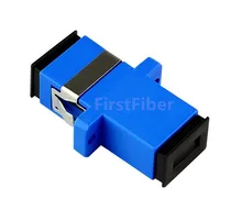 FirstFiber SC/UPC to SC/UPC Simplex Singlemode Plastic Fiber Optic Adapter, Fiber Optic Connector FirstFiber SC/UPC to SC/UPC Simplex Singlemode Plastic Fiber Optic Adapter, Fiber Optic Connector