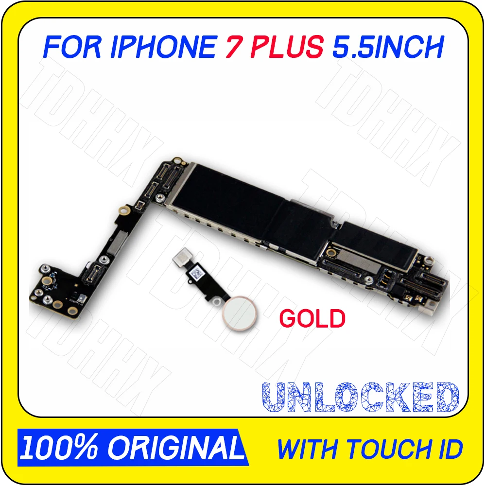 

128GB for iphone 7 Plus Motherboard with/without Touch ID,Original unlocked Motherboard for iphone 7 Plus Mainboard