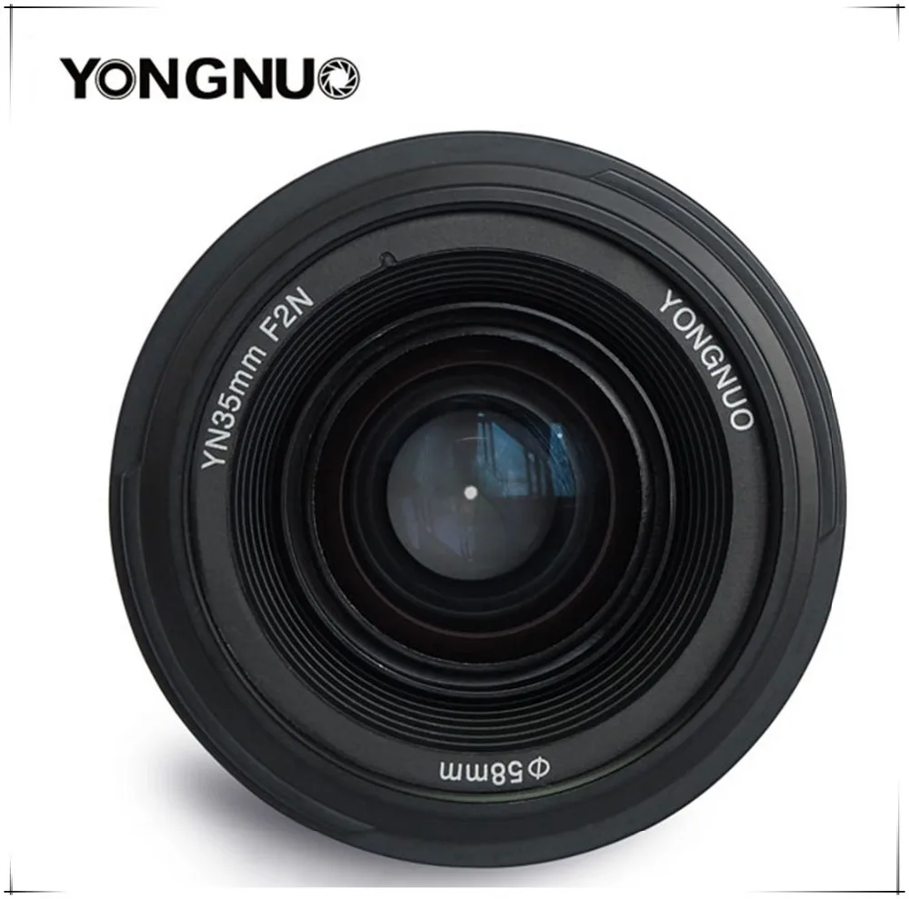 Объектив Yongnuo 35 мм YN35mm F2.0 широкоугольный фиксированный/основной Автофокус Объектив для Canon 600d 60d 5DII 5D 500D 400D 650D 600D 450D