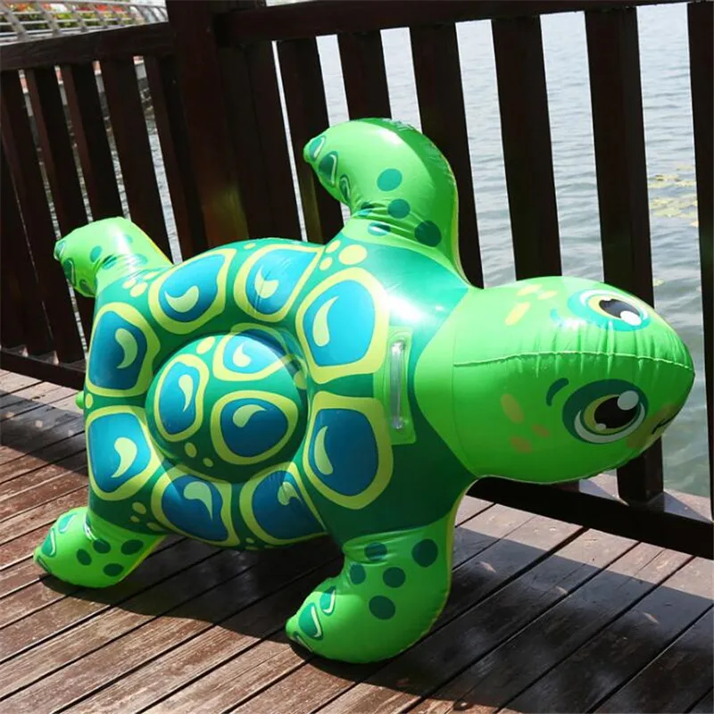 

New Child Green Ocean Turtle Summer Inflatable Swimming Pool Raft Float Ride-On Pool Chair Swimming Rafts Party Water Beach Toy