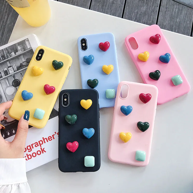 

Simple Candy Heart Case For Huawei P8 P9 P10 P20 P30 Nova 2i 3i 3e 4 4e 5 5i Pro Mate 10 20 30 Lite 2017 P Smart Plus 2019 Cover