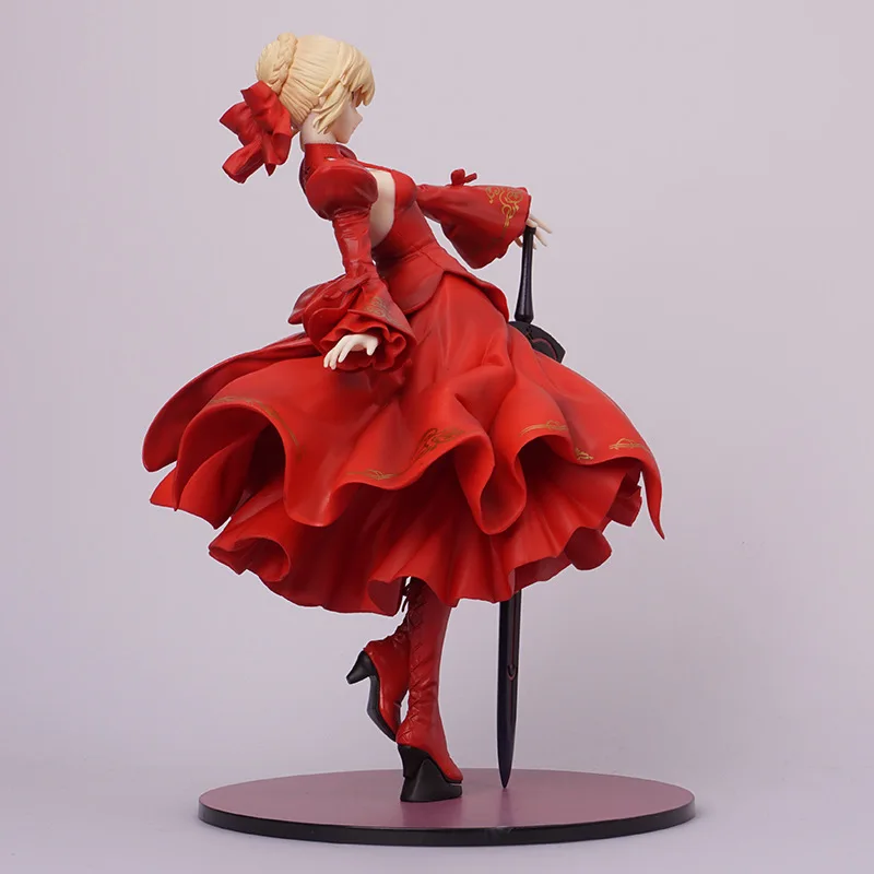 3 цвета 23 см Fate Grand Order Saber Alter Dress Ver Сексуальная ПВХ Модель Коллекция Косплей украшение аниме фигурка игрушка кукла 9''