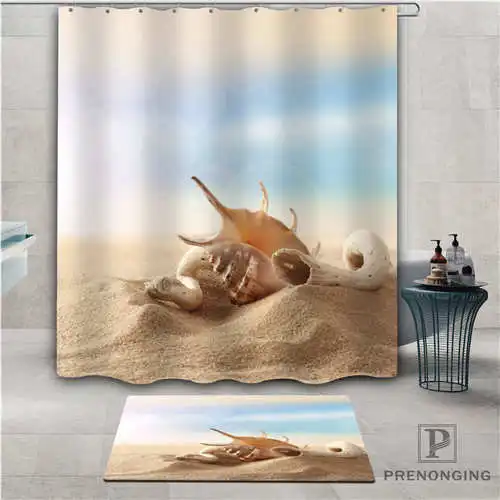 Custom seashells (1) водостойкая занавеска для душа коврик для дома для ванной ткань полиэстер для ванной разные размеры #2019-01-12-198