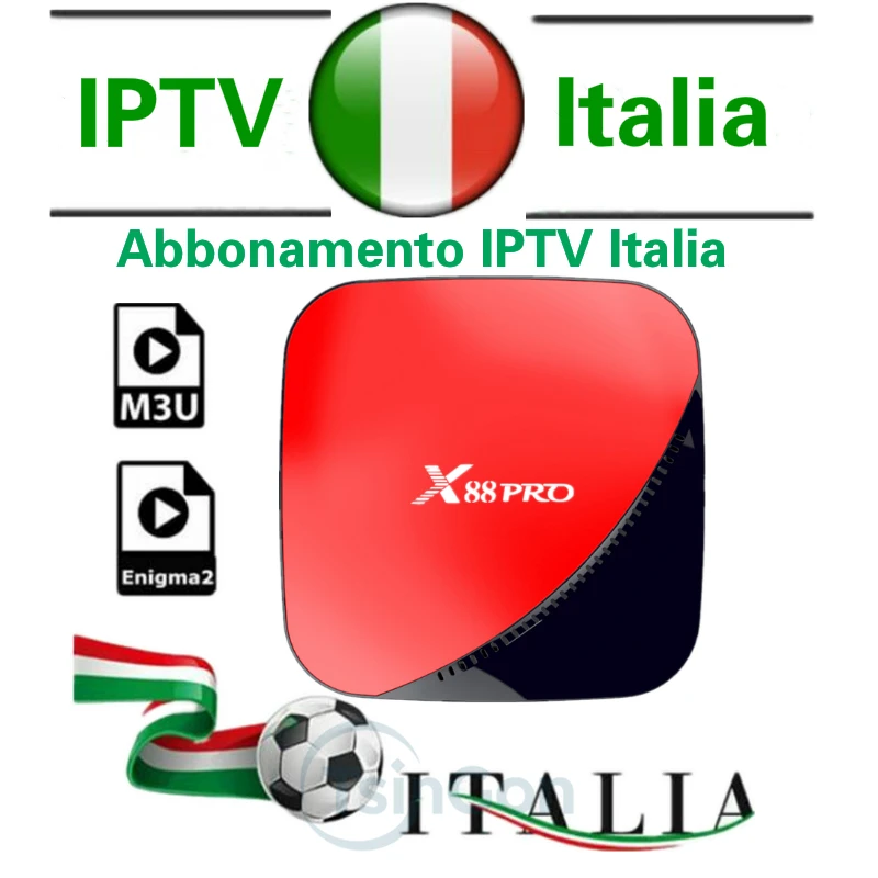

X88 PRO Super Italy IPTV subscription 4000+ Portugal UK Germany Turkish Spain Albania For m3u Smart AndroidTV Box