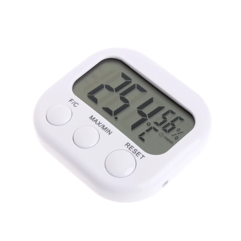 Indoor LCD Digital Electronic Temperature Humidity Meter Thermometer Hygrometer Monitor Battery Operated