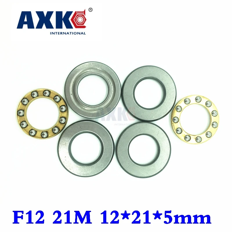 Rolamentos 10 шт F12-21m высокое качество упорный шарикоподшипник 12x21x5 мм Плоскостные подшипники для 12 мм вала 12*21*5 мм