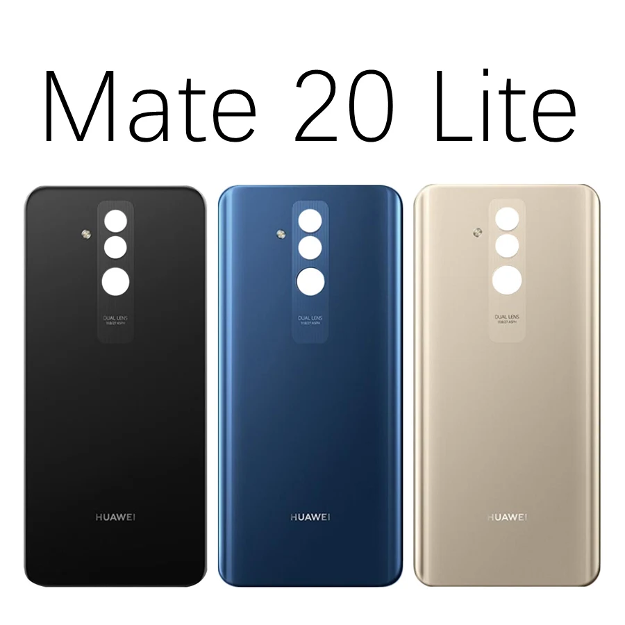 Для huawei mate 20 Pro крышка для батареи Задняя стеклянная панель Задняя Дверь Корпус чехол для huawei mate 20 Lite Крышка для батареи mate 20 окно