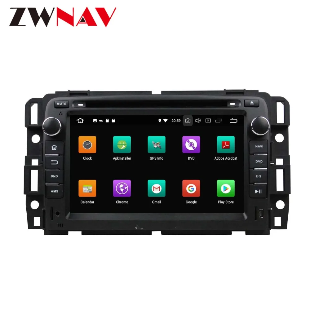 Top Android 8 4+32G Car DVD Player GPS navigation For GMC Yukon/Tahoe 2007-2012 head unit multimedia player tape recorder 3