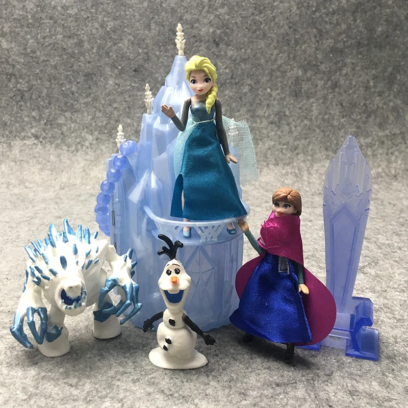 Игрушки Принцессы Диснея 6 шт./лот 16 см Фигурки Холодное сердце Анна Эльза Олаф и