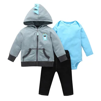 

Seartist Newborn Dress Set Baby Girls Boys Herf Stripped 3 -piece Set Hoodies + Breaker + Broek Baby Girl 2019 New 30