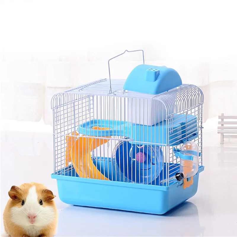 Cute Hamster Cage Bed house with feeder Hamster chinchilla guinea pig