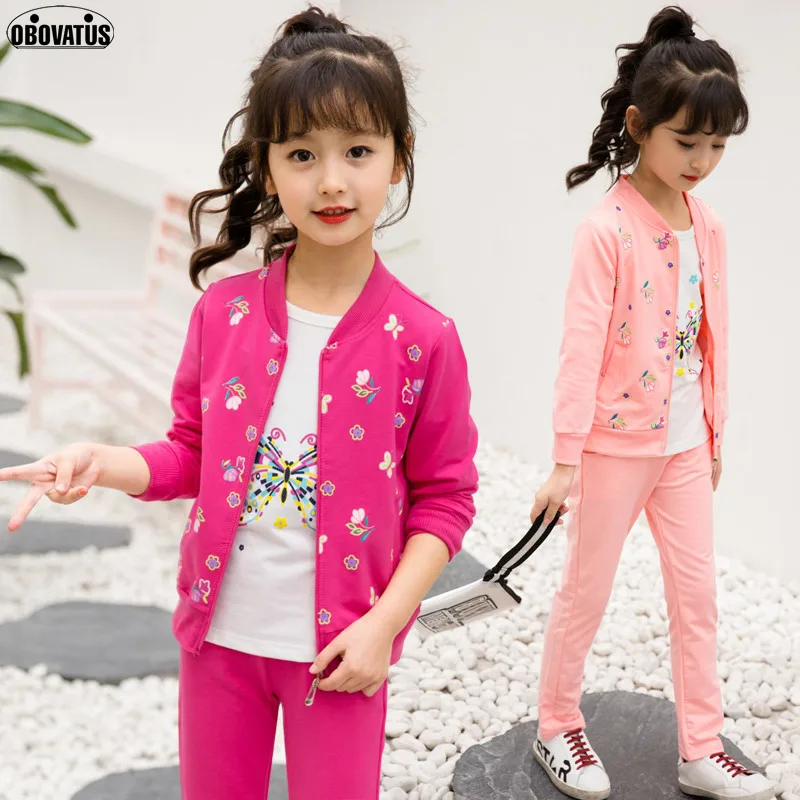 Футболка и брюки для девочек 5 13 лет|clothes set|suit setset children |