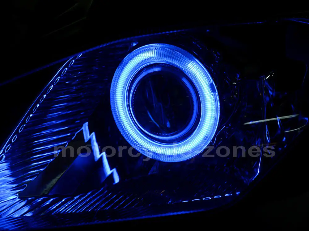 Передняя фара для мотоцикла HID Белый Ангел синий Демон глаза для Yamaha YZF R6 2008- 2010 2011 2012 2013