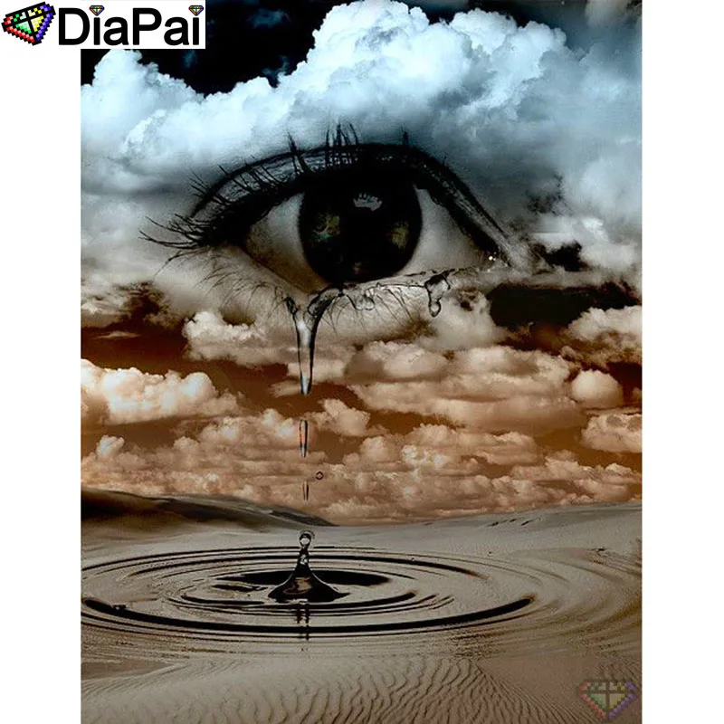DIAPAI 100% Full Square/Round Drill 5D DIY Diamond Painting &quotCharacter eyes&quot Embroidery Cross Stitch 3D Decor A19185 | Дом и сад